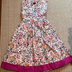 Oscar de la Renta Girls Floral Dress 6Y